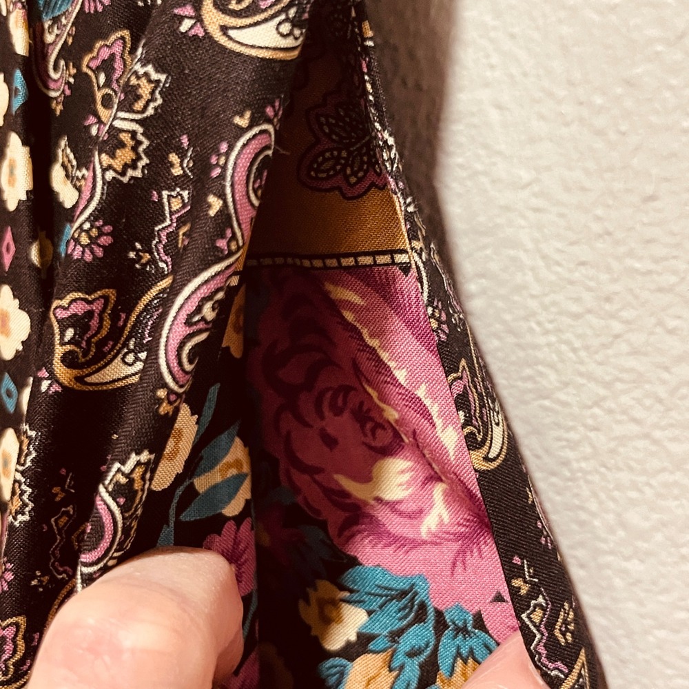 Vintage Koret‎ Petites Women's Skirt Size 10 Petite Paisley and Floral - Picture 10 of 15